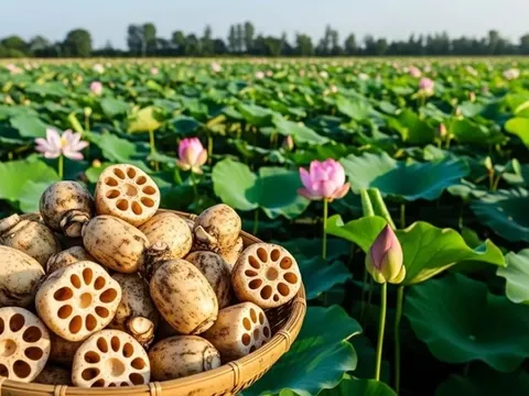 Lợi ích tuyệt vời của Củ sen giúp thanh nhiệt, giải độc, bổ máu, hỗ trợ tiêu hóa...
