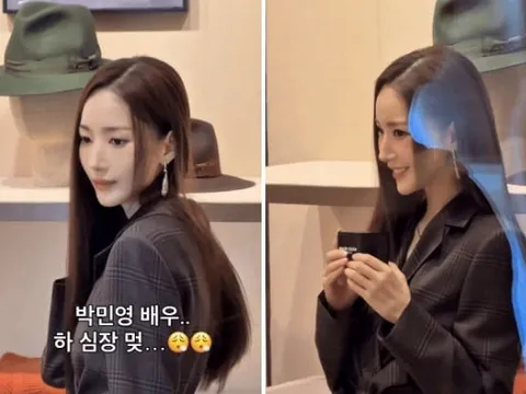 Park Min Young gây sốt với diện mạo như 20, làn da trắng mịn, căng bóng