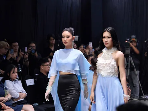 Hoa hậu Phương Linh và Á hậu Đỗ Cẩm Ly cùng đảm nhận vai trò vedette tại Tech-shion show