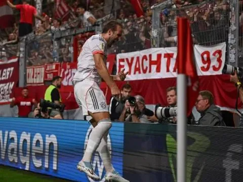 Harry Kane lập công phút cuối, Bayern giành chiến thắng nghẹt thở trước Wehen Wiesbaden