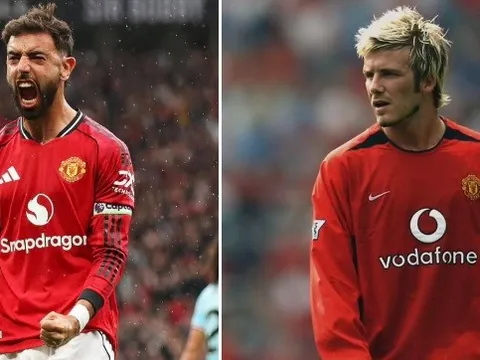 Bruno ghi nhiều bàn hơn Beckham ở Ngoại hạng Anh