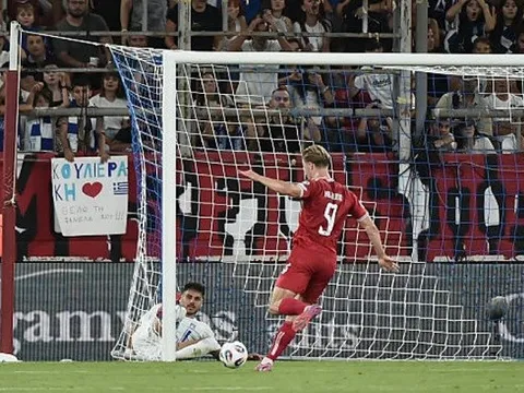 Đan Mạch thắng 3-0 trên đất Hy Lạp, Hojlund ghi bàn trở lại
