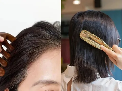 Cách chải đầu trước khi ngủ giúp giảm căng thẳng, giảm rụng tóc, kích thích mọc tóc