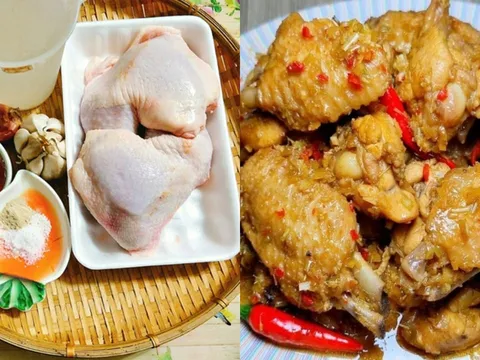 Cách làm gà kho nước dừa đậm đà béo thơm, ngon hơn cả ngoài hàng