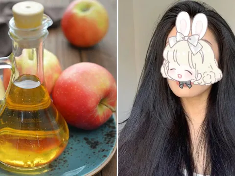 Cách dùng giấm táo giúp tóc bóng mượt, giảm rụng, kích thích móc tóc