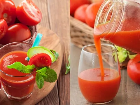 Cách uống nước ép cà chua giúp phụ nữ có da trắng hồng, eo thon gọn