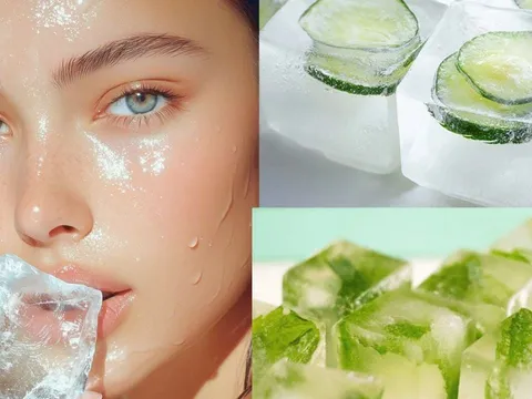 Cách dùng Đá Lạnh để làm đẹp da, giúp da căng mướt đàn hồi, giảm nhăn