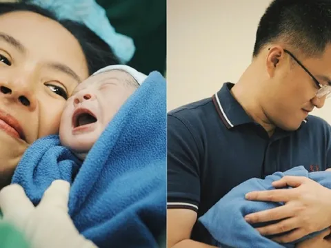 Hoa hậu Ngọc Hân sinh con trai đầu lòng, gặp hiện tượng y khoa hiếm xảy ra
