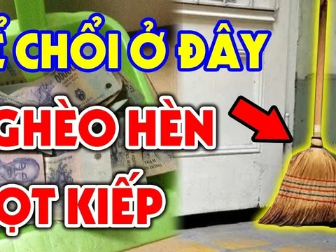 Nhà to hay nhỏ cũng đừng đặt chổi 4 vị trí này: Hao tài, 3 đời không thoát nghèo