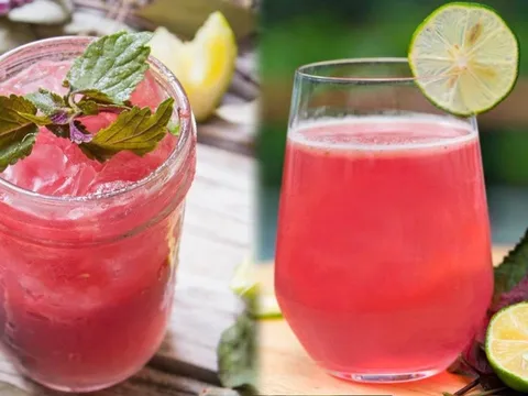 Phụ nữ uống nước lá tía tô vắt thêm chanh vào 3 thời điểm này, da trắng sáng, eo nhỏ thấy rõ