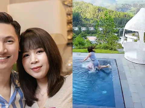 Clip Mạnh Trường đẩy vợ ngã xuống bể bơi gây xôn xao mạng xã hội