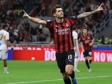Christian Pulisic thăng hoa, huyền thoại Mỹ ca ngợi là số một Milan