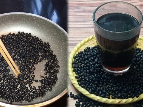 Cách nấu nước đậu đen rang thải độc gan, giảm mỡ bụng