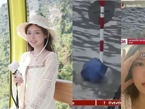 Cô gái “chưa nổi đã chìm” trên VTV24: Sự thật đằng sau khoảnh khắc viral giữa mưa lớn Hà Nội