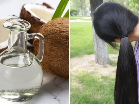 Mẹo ủ tóc bằng dầu dừa giúp giảm rụng, không bết dính