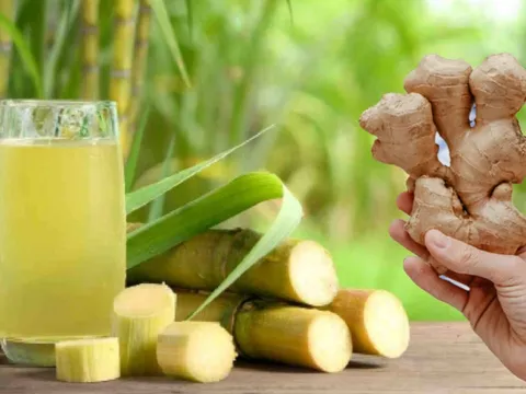 Cách làm nước mía gừng giúp giải độc gan
