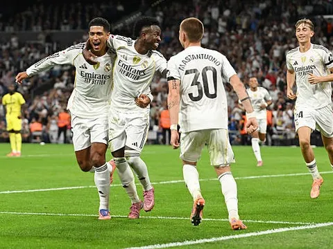 "Song sát" Mbappe - Vinicius bùng nổ, Real trở lại ngôi đầu La Liga