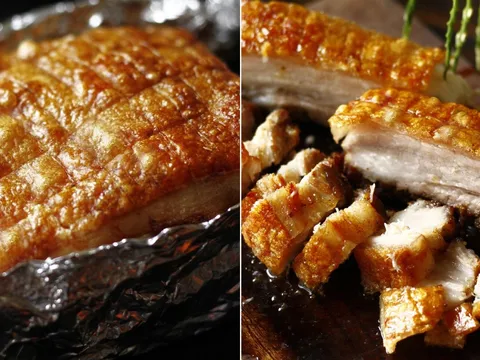 3 mẹo làm heo quay có lớp bì vàng ruộm, giòn rụm, ngon hơn ngoài hàng