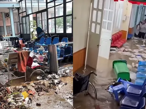 Sơn La: Nước lũ bất ngờ ập vào bệnh viện, lực lượng y tế ứng phó khẩn cấp