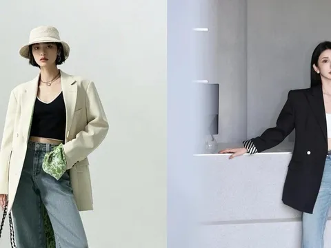 Công thức blazer + quần jeans đẹp bất bại cho nàng nâng cấp vẻ ngoài sành điệu