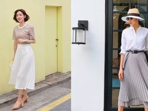Bỏ túi 5 cách mix chân váy midi tạo thêm điểm nhấn thú vị cho phong cách thường ngày