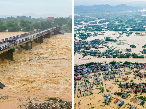 Lũ sông Cầu ở Thái Nguyên vượt mức lịch sử, hàng nghìn ngôi nhà ngập trong biển nước, người dân cầu cứu trong đêm