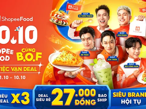 ShopeeFood chiêu đãi siêu deal 10.10, bạn đã sẵn sàng nhập tiệc?