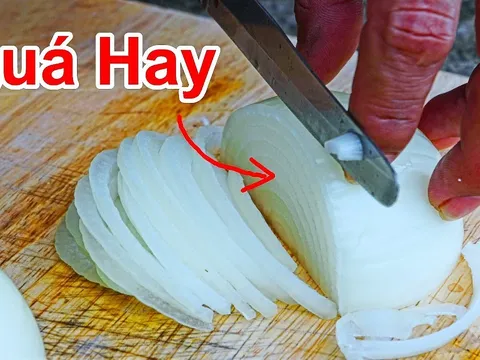 Mẹo cắt hành tây không cay mắt, không chảy nước mắt đơn giản