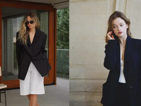 Học lỏm 6  công thức mix blazer sang xịn mịn từ gái Pháp