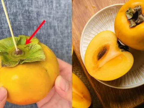 Vì sao nên dùng tăm nhọn chọc vào hồng giòn trước khi ăn?