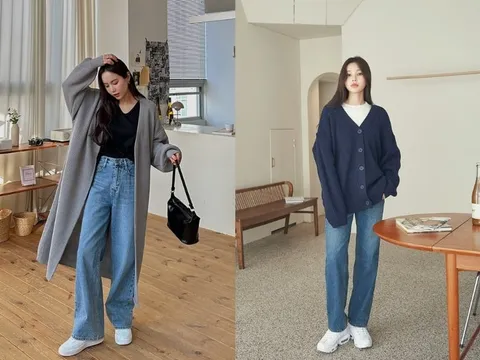 Cardigan và quần jeans – công thức thanh lịch phong cách cho mùa thu