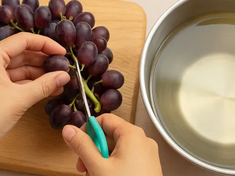 Sai lầm khi rửa nho bằng muối và baking soda: Cách này mới sạch trứng côn trùng, ăn được cả vỏ