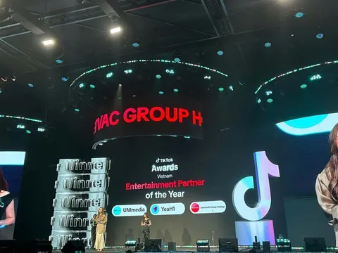 Tập đoàn YeaH1 được vinh danh “Đối tác Giải trí của năm” tại TikTok Awards Việt Nam 2025