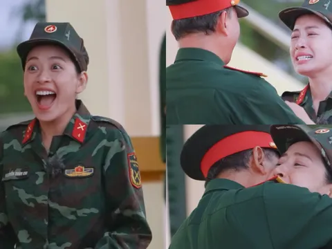 “Bông hồng thép” Chi Pu bật khóc khi gặp đồng chí bố ở Sao nhập ngũ