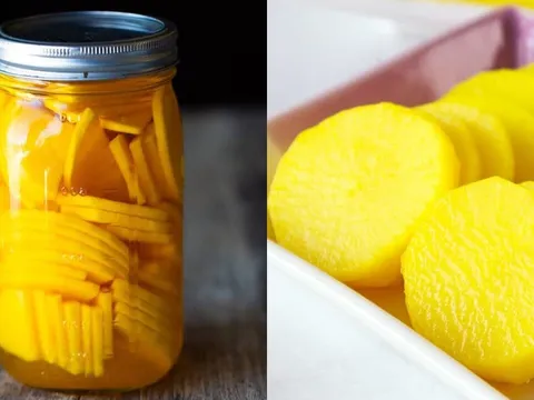 Mẹo làm củ cải vàng muối chua ngọt Hàn Quốc giòn ngon, thành công ngay từ lần đầu