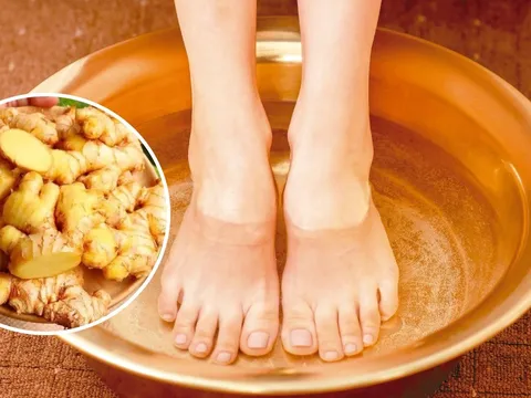 Ngâm chân bằng nước gừng ấm trước khi ngủ có 4 lợi ích tuyệt vời, tốt cho cả nam và nữ
