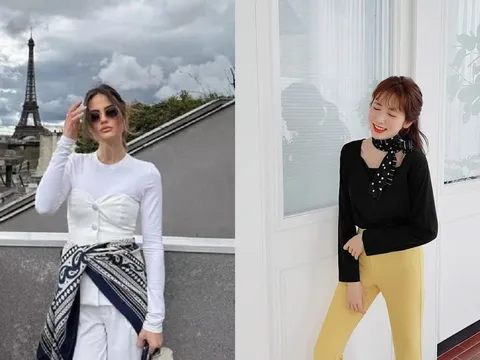 2 cách mix khăn lụa đơn giản mà sang nàng nên thử