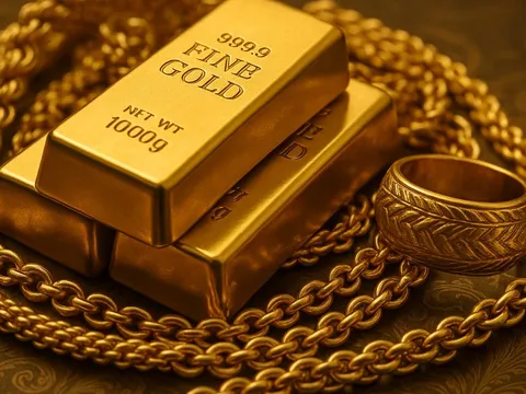 Bảng giá vàng 9999 24K 18K SJC ACB DOJI PNJ hôm nay 23/10/2025
