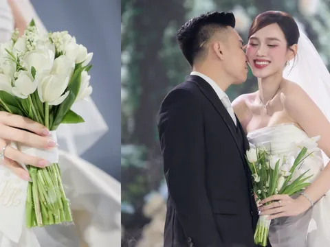 Loài hoa “đắt đỏ” được đầu tư cho lễ cưới Hoa hậu Đỗ Hà và chàng rể thiếu gia