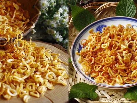 Mẹo làm hành phi vàng ươm, để lâu vẫn giòn rụm, thơm nức