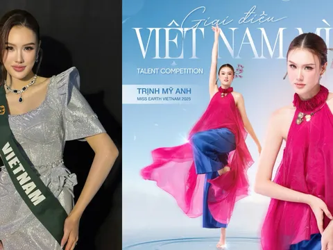 Trịnh Mỹ Anh tỏa sáng với tiết mục 'Giai điệu Việt Nam mình' và giao lưu với các sinh viên tại Miss Earth 2025