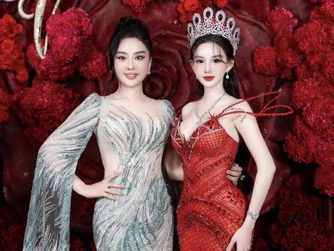 “Công chúa” Lâm Khánh Chi khoe nhan sắc rạng rỡ tại sinh nhật triệu đô của Kiều Vũ