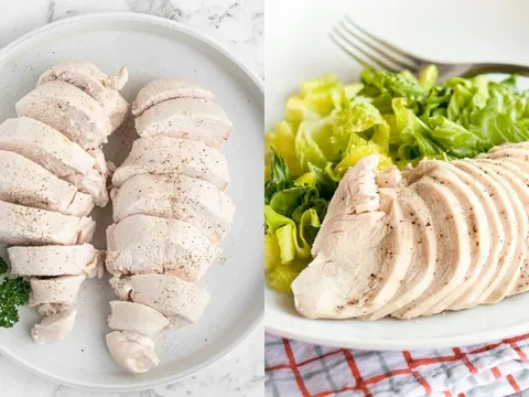 Mẹo luộc ức gà mềm ngọt, không bị khô