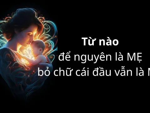 Trong tiếng Việt, từ nào để nguyên có nghĩa là Mẹ, khi bỏ chữ cái đầu vẫn có nghĩa là Mẹ?