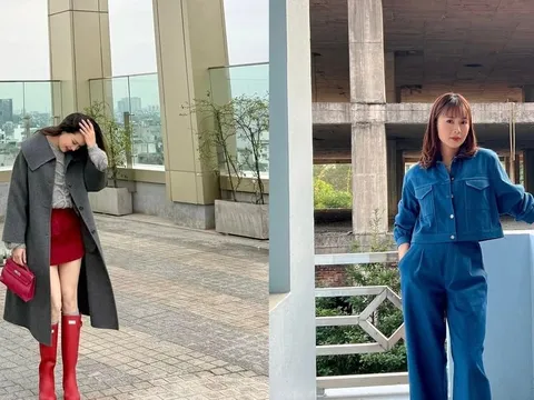 Học lỏm một vài công thức mix đồ mùa đông của Hồng Diễm