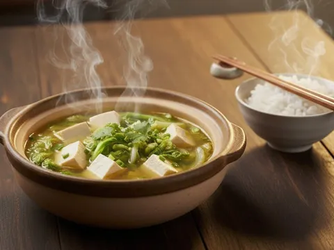 Trời lạnh thèm món canh nóng: Nấu ngay canh cải thảo đậu phụ 15 phút, ngon ngọt, ấm bụng cả nhà mê