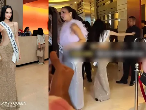 Khoảnh khắc thót tim của Hương Giang tại Miss Universe 2025