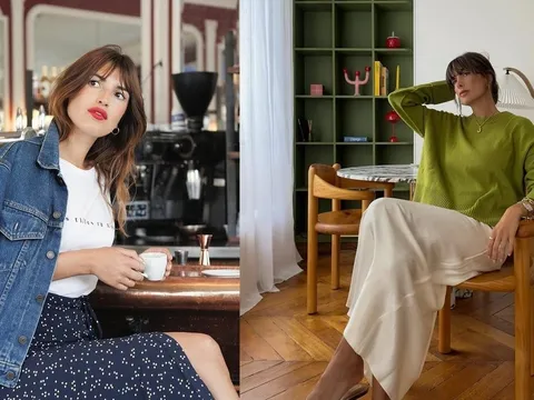 Học gái Pháp lên đồ mùa đông với chân váy sang xịn mịn từng centimet