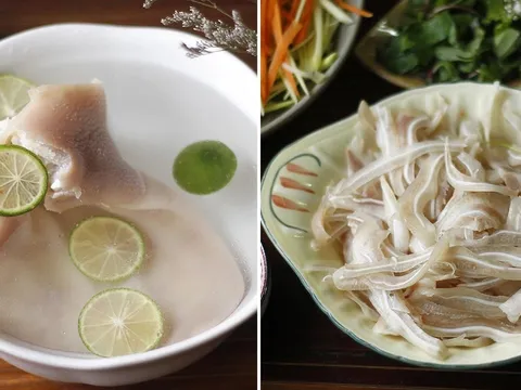 2 mẹo luộc tai heo trắng giòn, không hôi