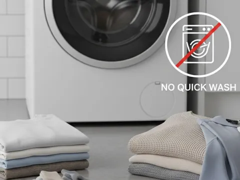 6 lỗi khi dùng chế độ giặt nhanh khiến quần áo kém sạch: Nhiều người vô tình mắc mỗi ngày